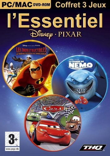 Tripack Pixar Cars + Le Monde De Nemo+ Indestructibles 1 Action 4005209098106