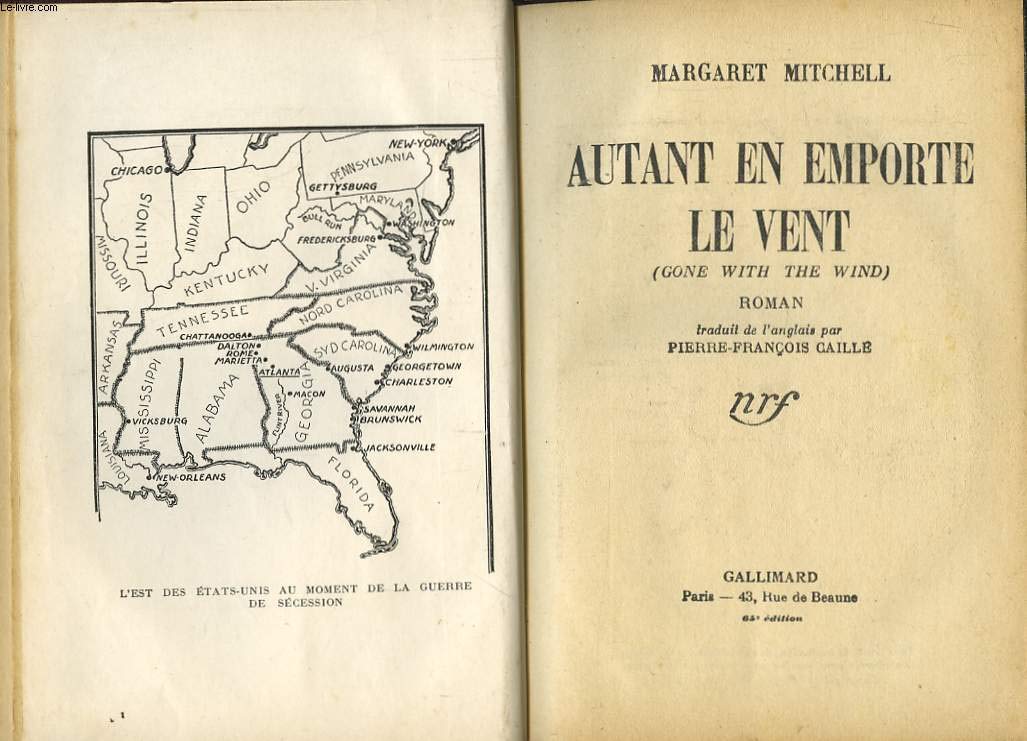 AUTANT EN EMPORTE LE VENT. GONE WITH THE WIND.