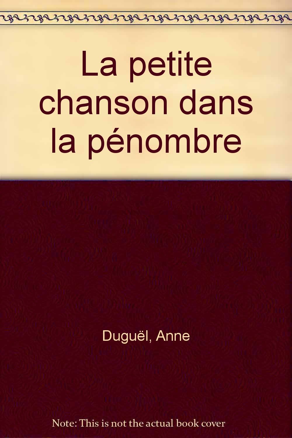 La petite chanson dans la pénombre 9782908382358