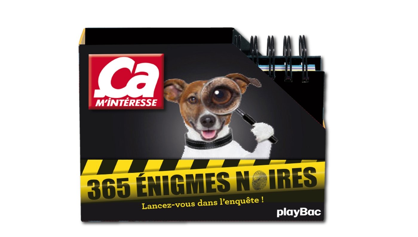 Calendrier - Ça m'intéresse, 365 énigmes noires 9782809649772