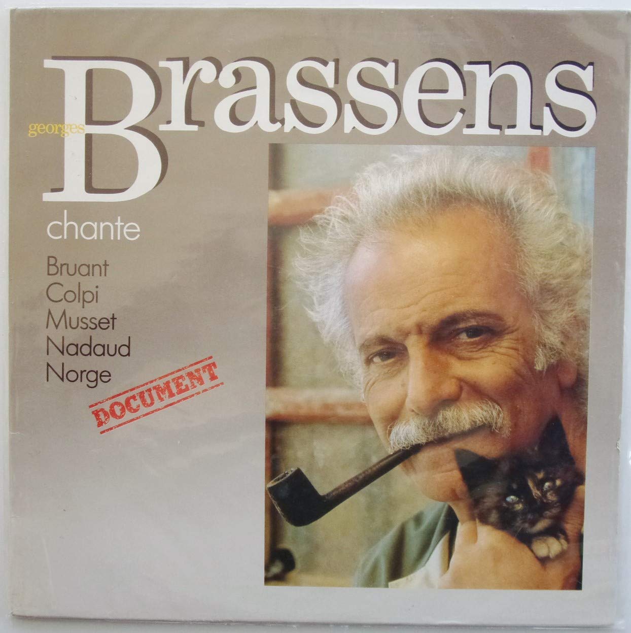 Georges Brassens Chante Bruant - Coppi - Musset - Nadaud - Norge : Vinyle LP 33 tours Philips 822257 0042282225719
