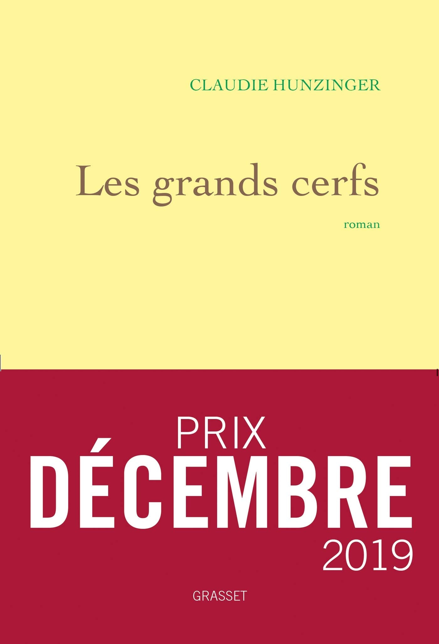 Les grands cerfs - Prix Décembre 2019 9782246821373