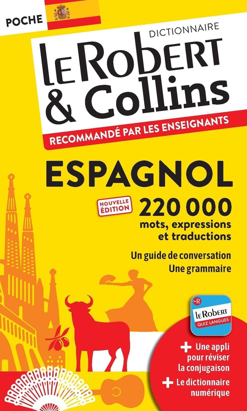 Dictionnaire Le Robert & Collins Poche espagnol et sa version numérique à télécharger PC - Nouvelle édition 9782321018353