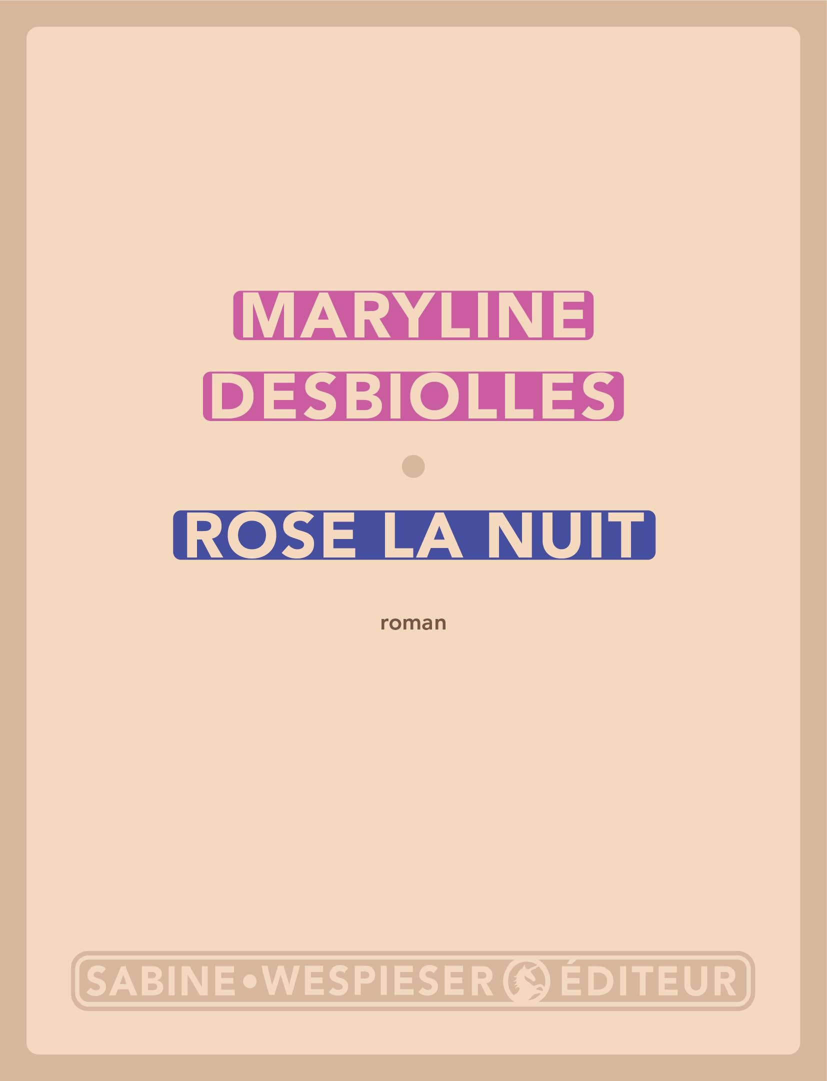 Rose la nuit (2026) 9782848056005
