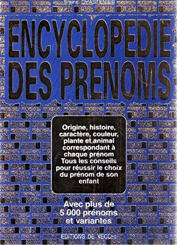 Encyclopédie des prénoms 9782732819440