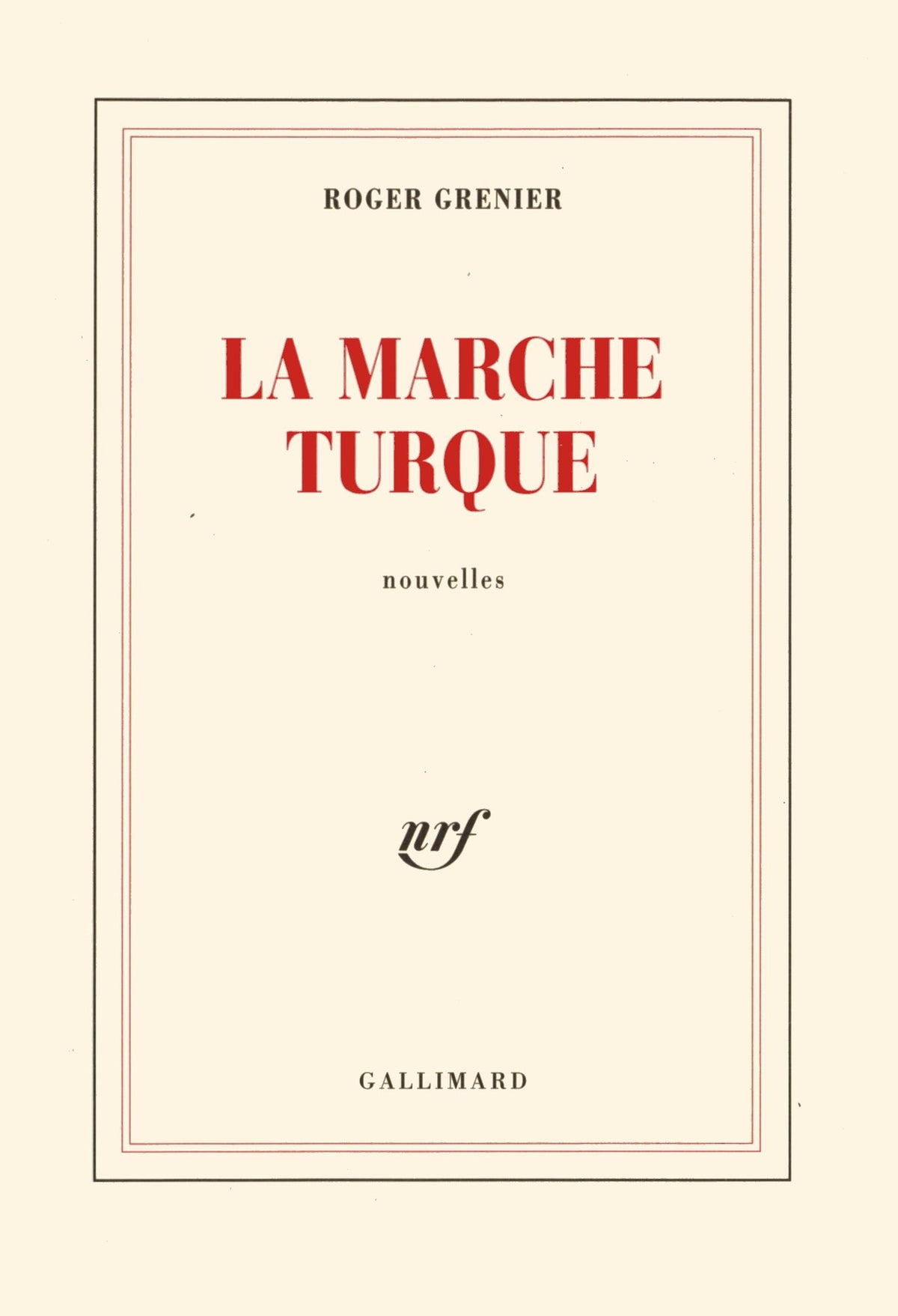 La Marche turque 9782070734016