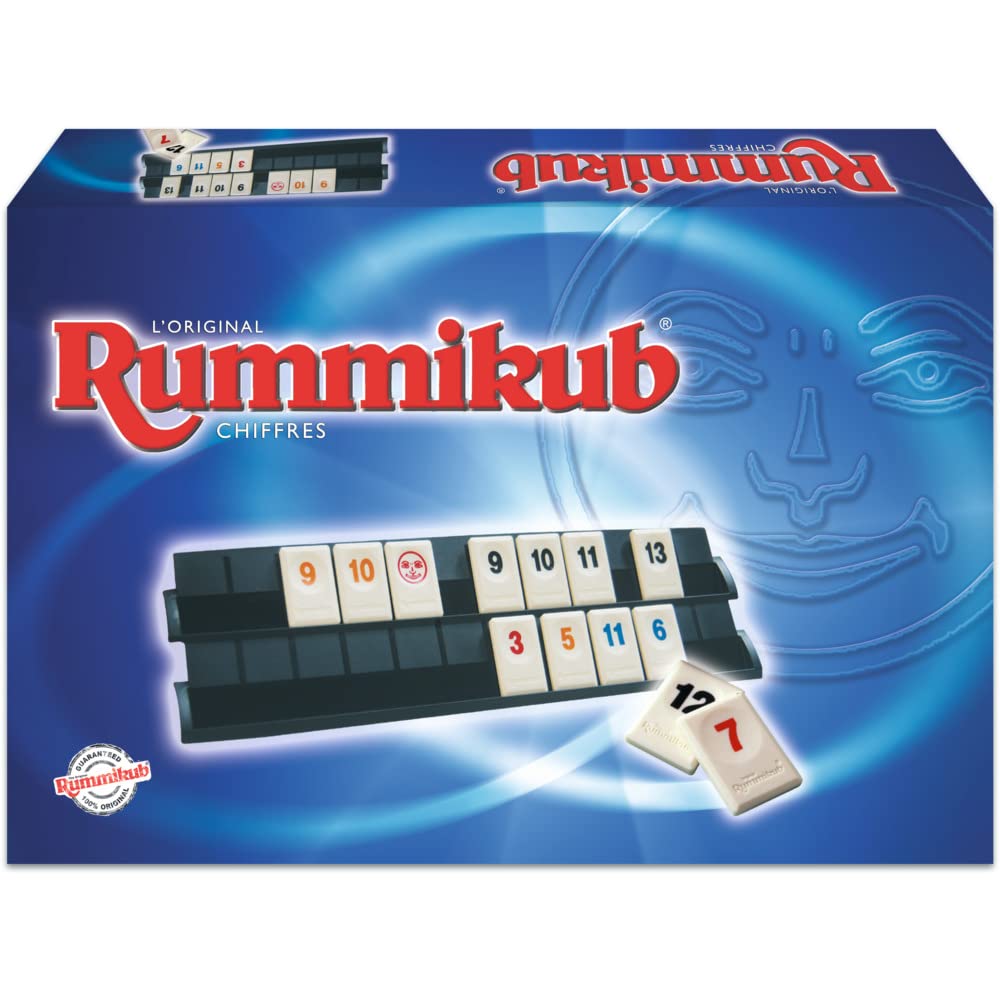 Hasbro Gaming Rummikub Chiffres, Jeu de Société et de Réflexion Multijoueur, pour Les Fans de Jeux Éducatifs et de Numération pour Les Enfants dès 7 Ans, Version Française 5054230169490