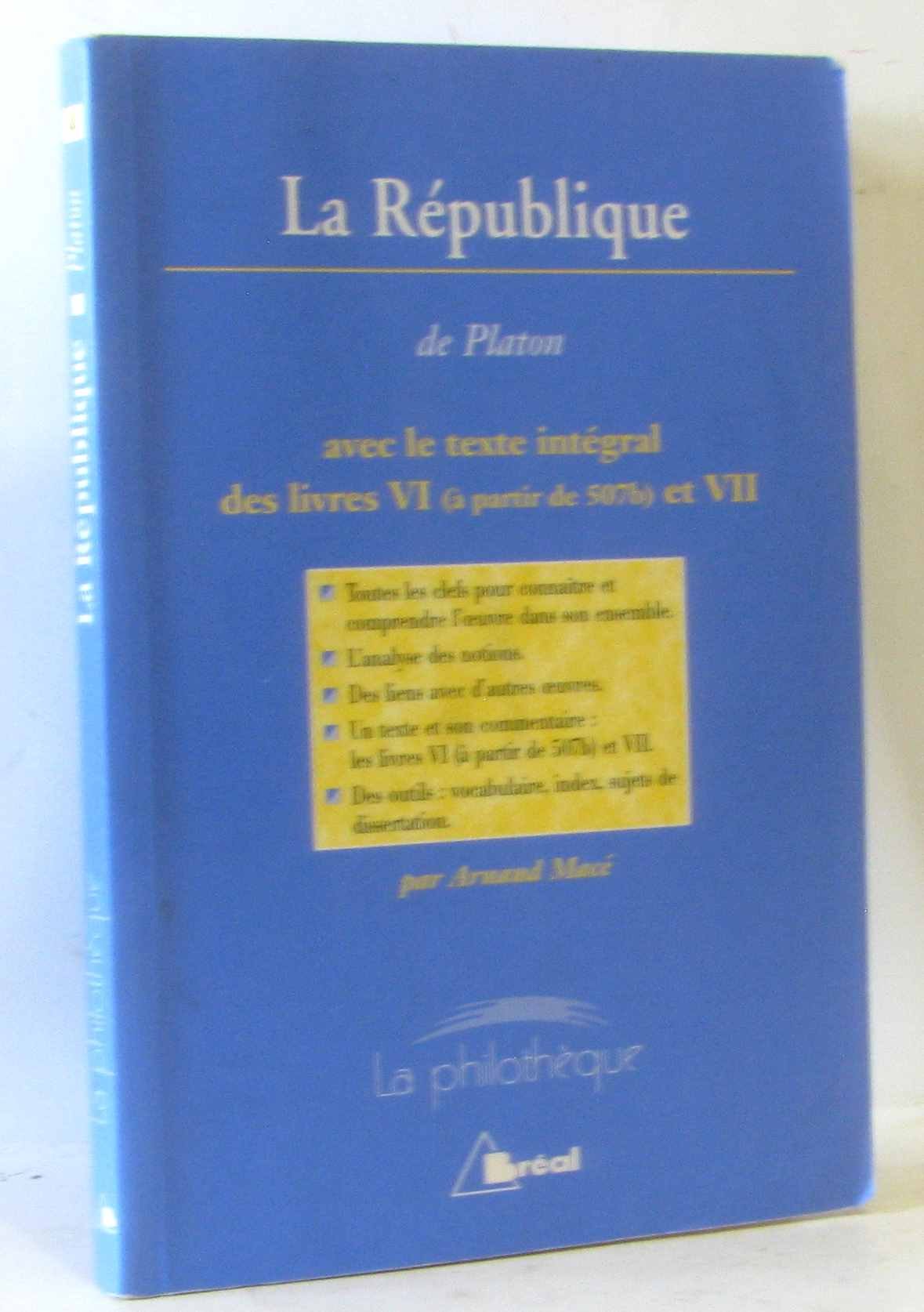 La République, Platon 9782842915872