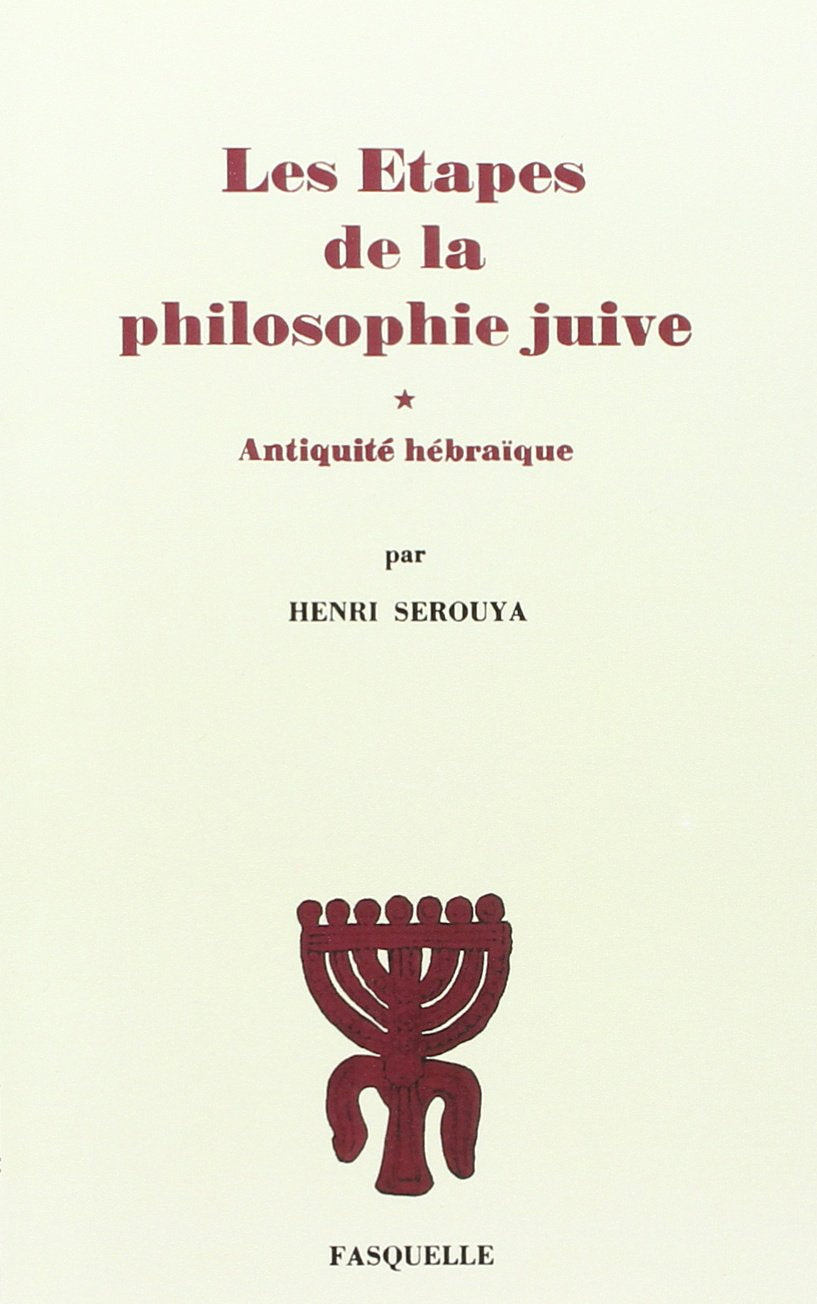 Les étapes de la philosophie juive 9782246854784