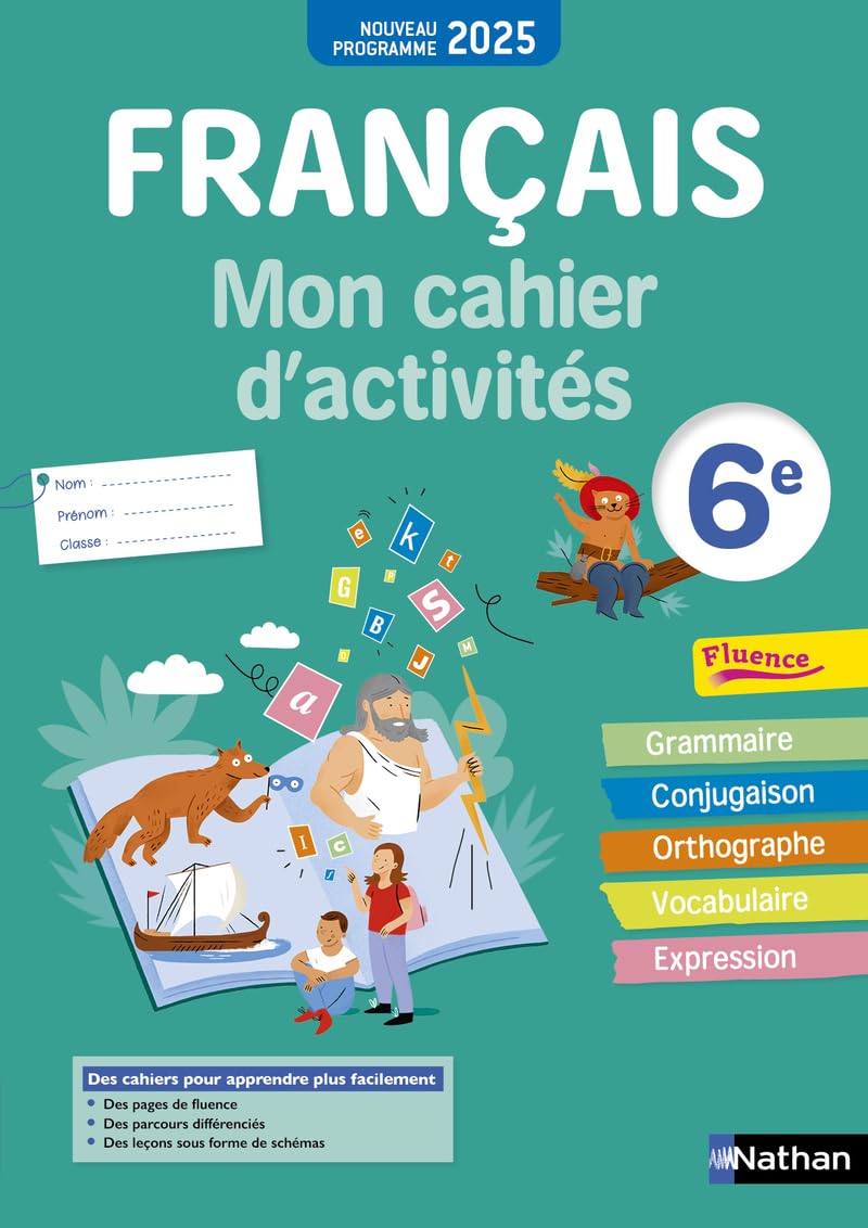Français - Mon cahier d'activités 6e 9782095034832