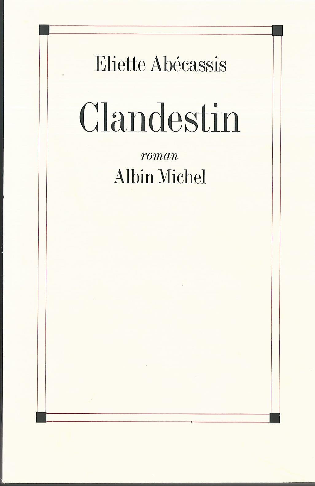 Clandestin 9782226141620