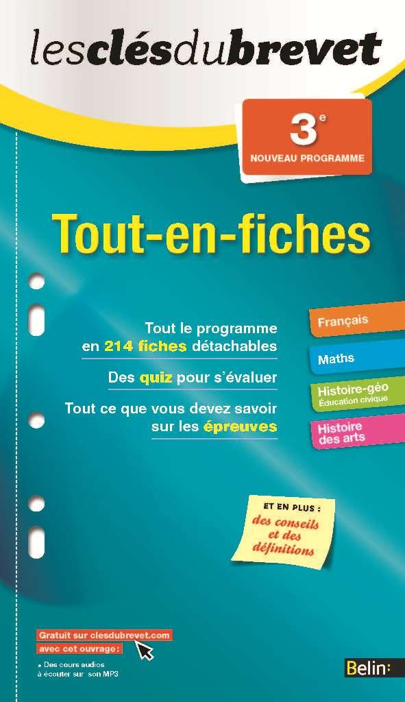 tout en fiches brevet 9782701194141
