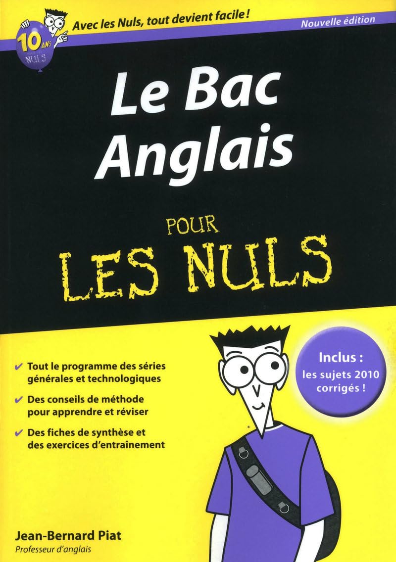 BAC ANGLAIS 2011 POUR LES NULS 9782754022606