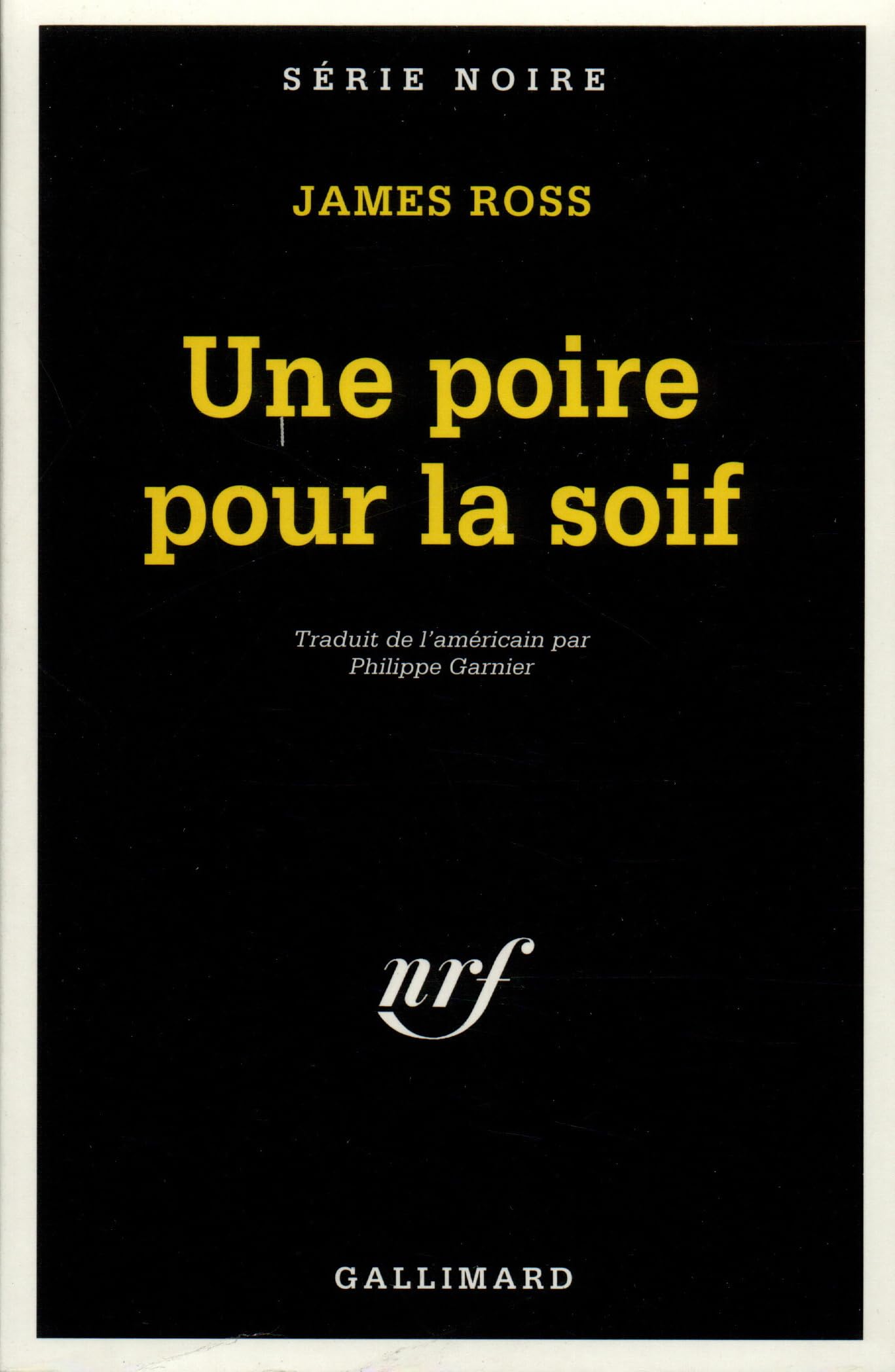 UNE POIRE POUR LA SOIF 9782070493296