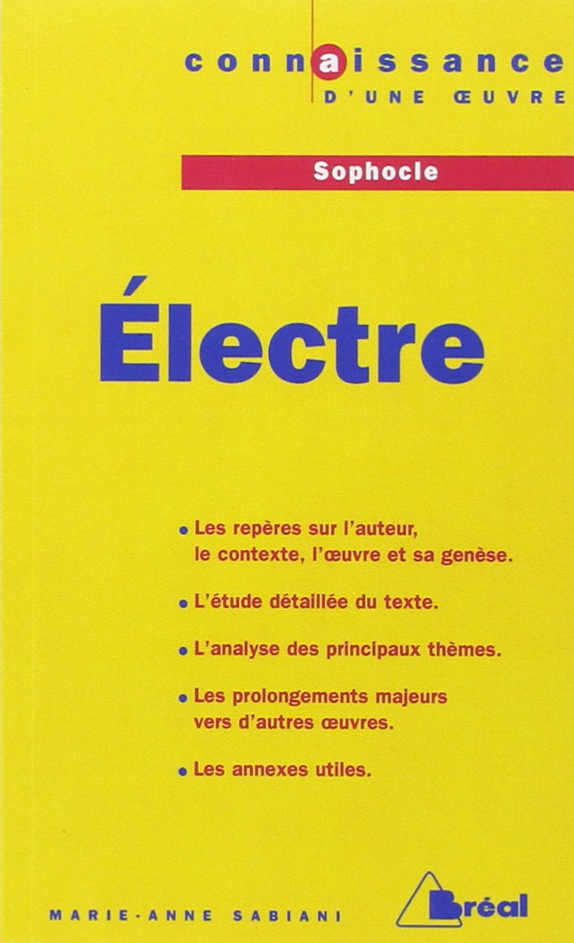 Electre - Sophocle 9782842918705