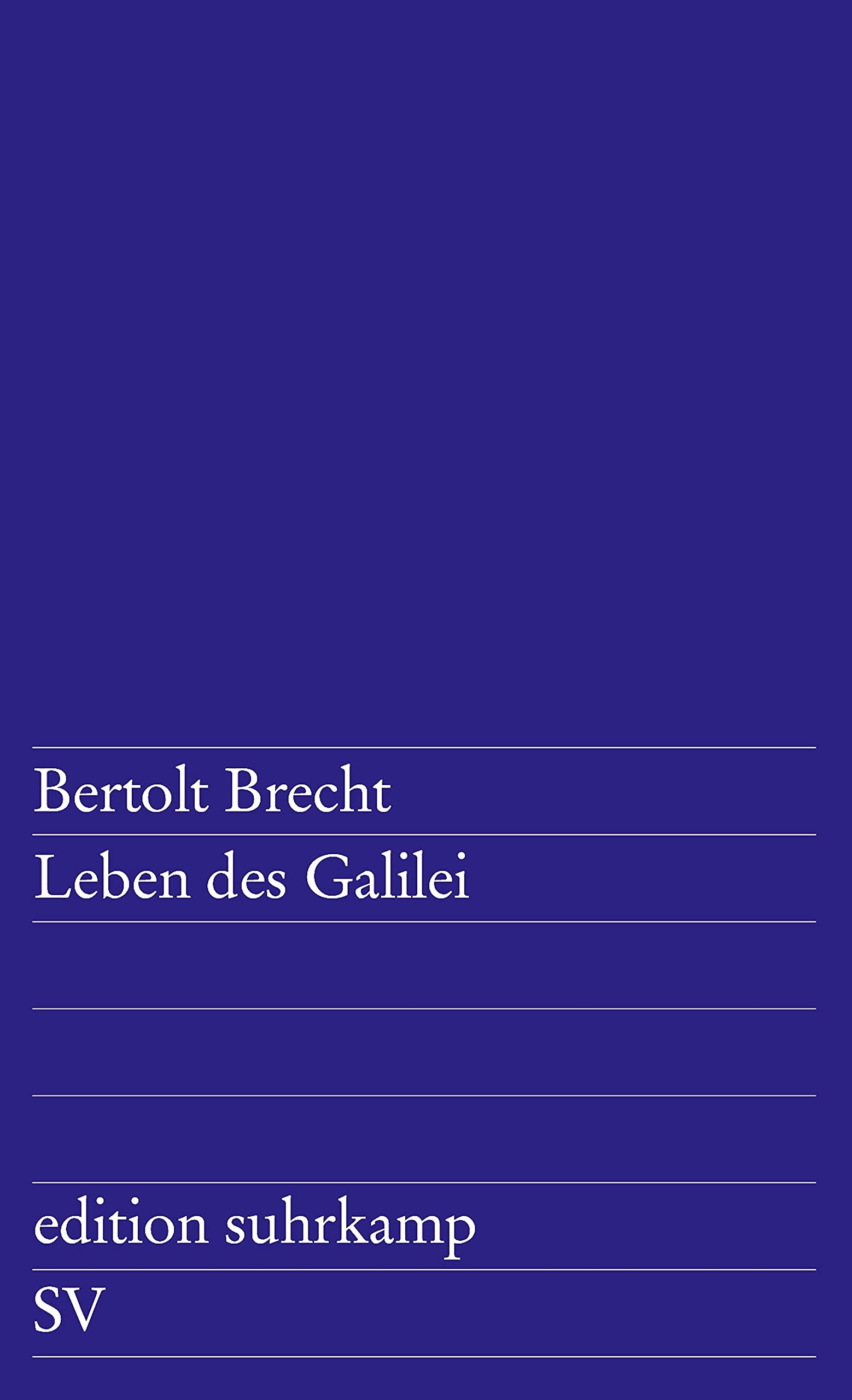 Leben des Galilei 9783518100011