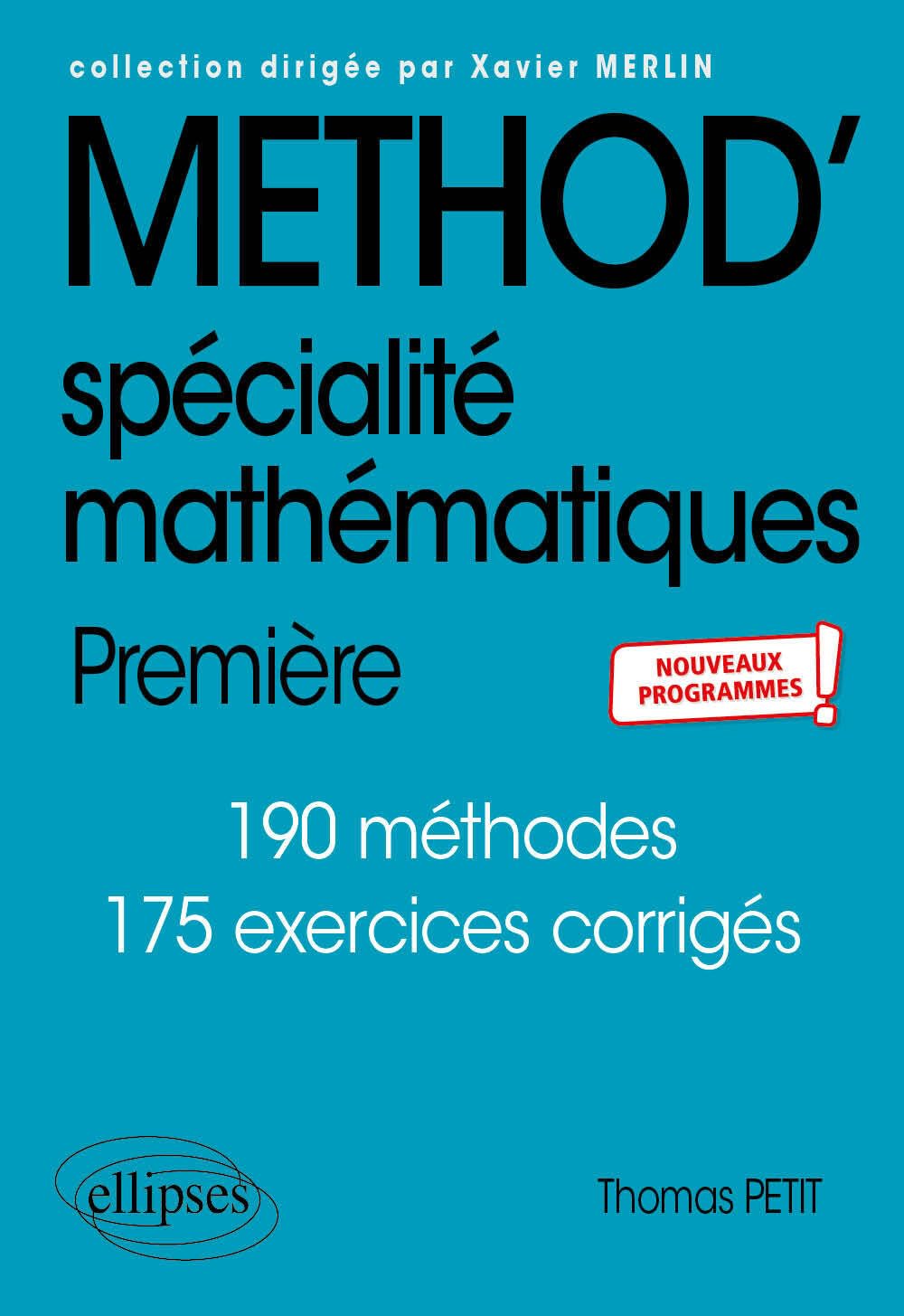 Spécialité mathématiques 1re 9782340032033