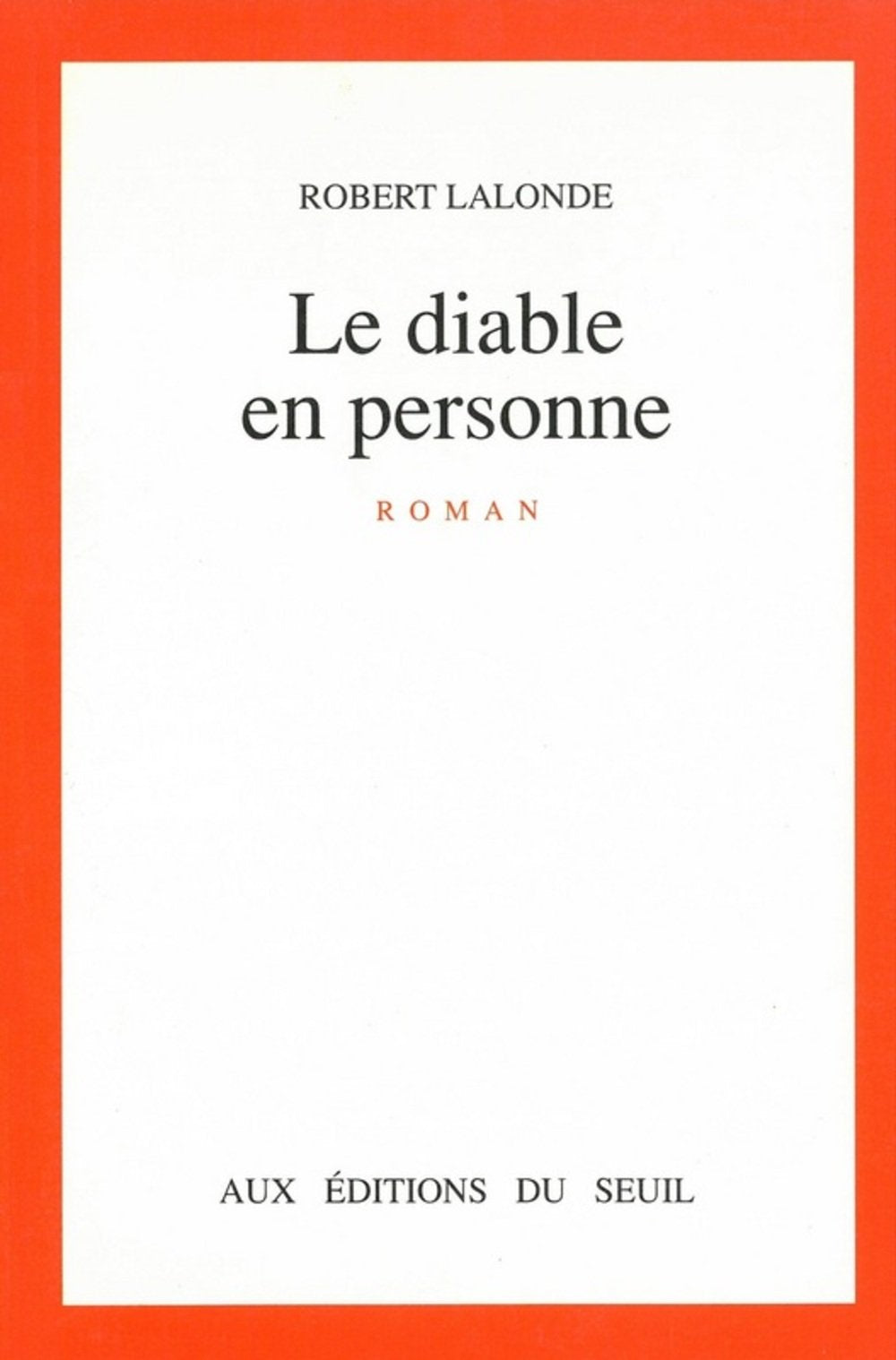 Le Diable en personne 9782020107037