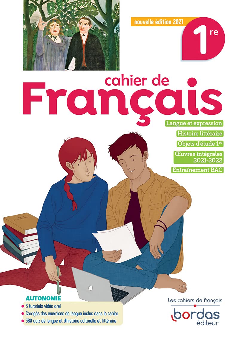 Cahier de français 1re 9782047338247