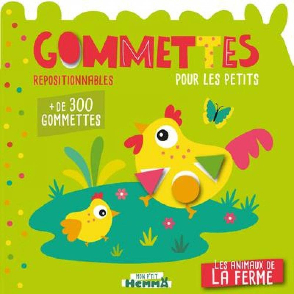 Mon P'tit Hemma - Gommettes pour les petits - Les animaux de la ferme 9782508046384