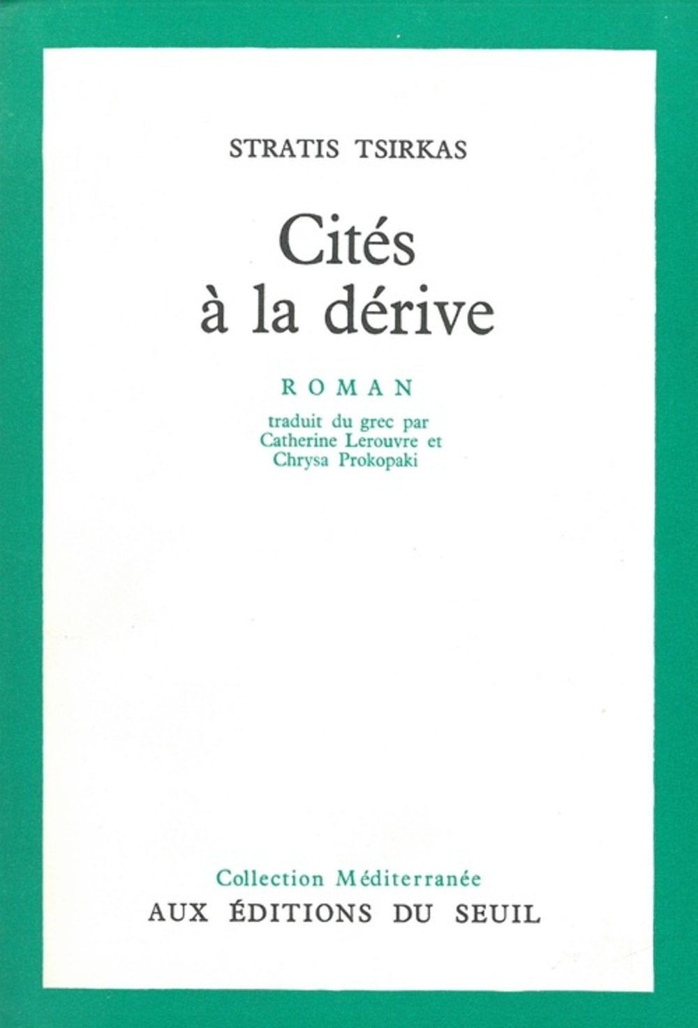 Cités à la dérive 9782020015820