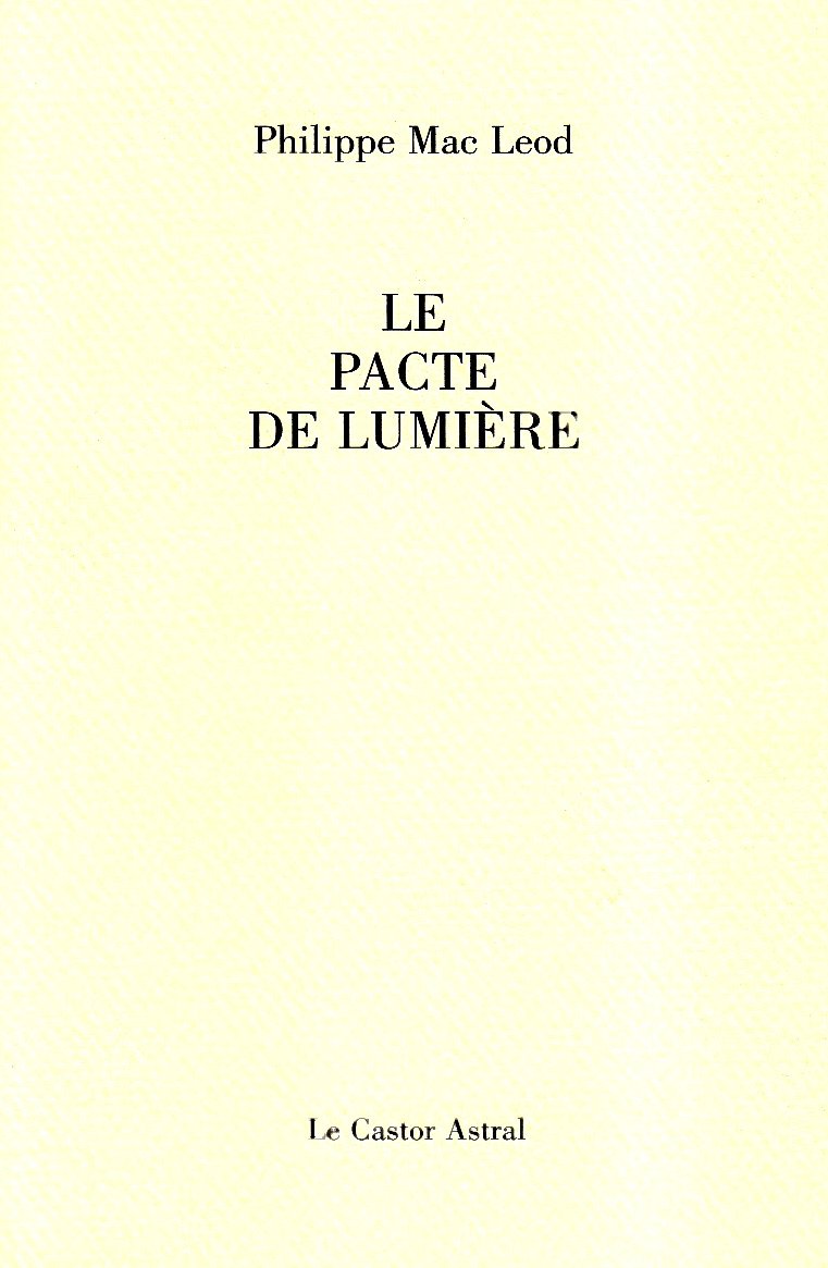 Le Pacte de lumière 9782859207175