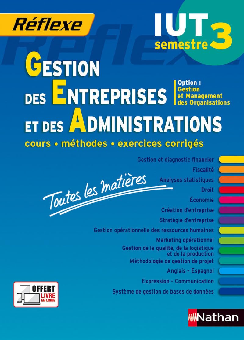 Gestion des Entreprises et des Administrations - S3 - Option GMO - Toutes les matières 9782091638348