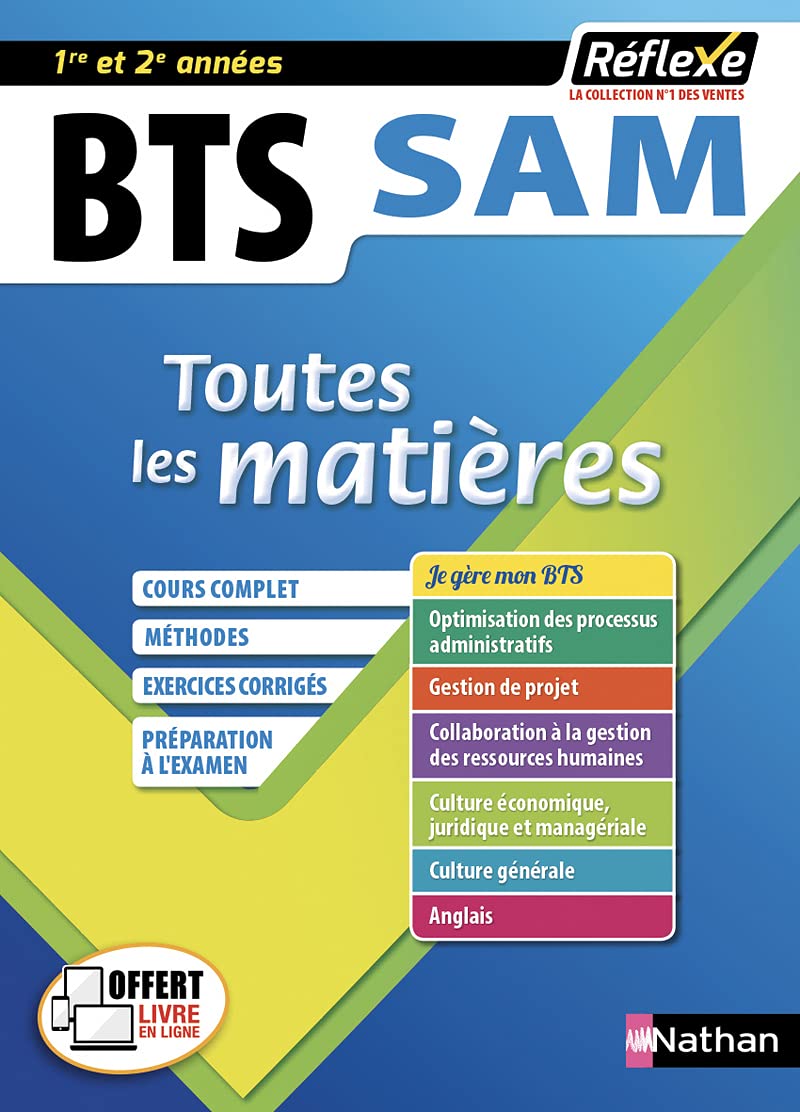 Toutes les matières BTS SAM - Réflexe (09) 9782091654768