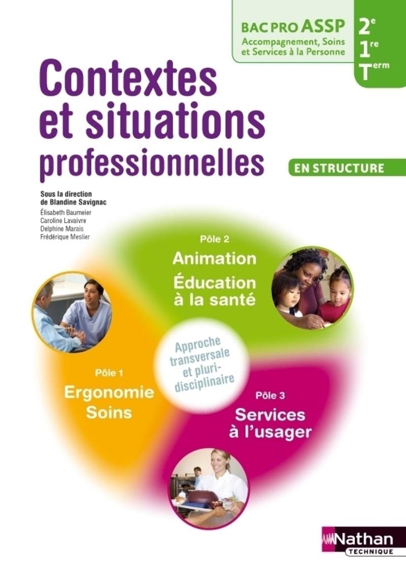 Contextes et situations professionnelles - 2e/1re/Tle Bac Pro ASSP 9782091624990