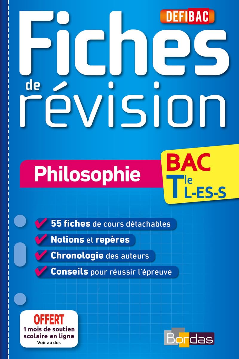 DéfiBac - Fiches de révision - Philosophie Tles L-ES-S 9782047352823