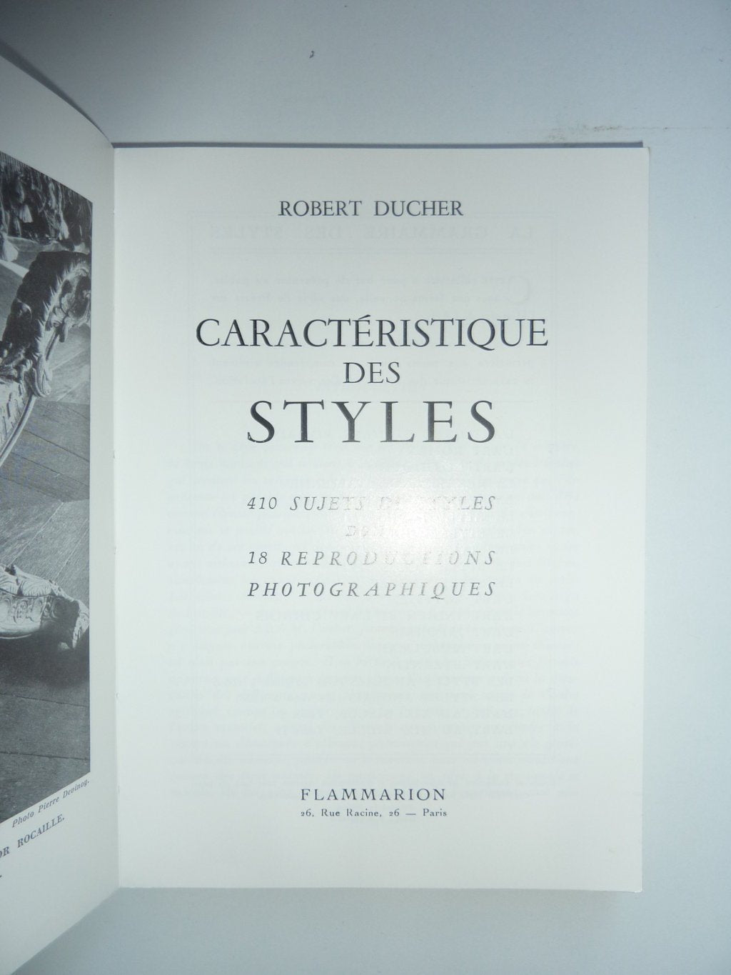 Caracteristique des styles 9782080104489
