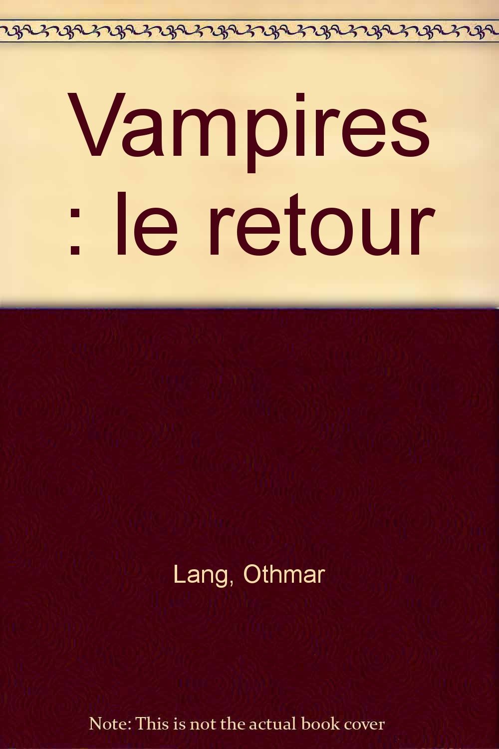 Vampires : Le Retour 9782010212413