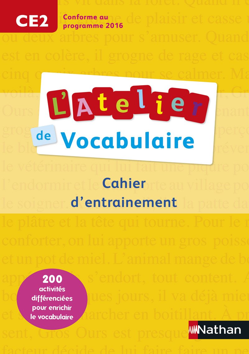 L'Atelier de Vocabulaire CE2 9782091226668