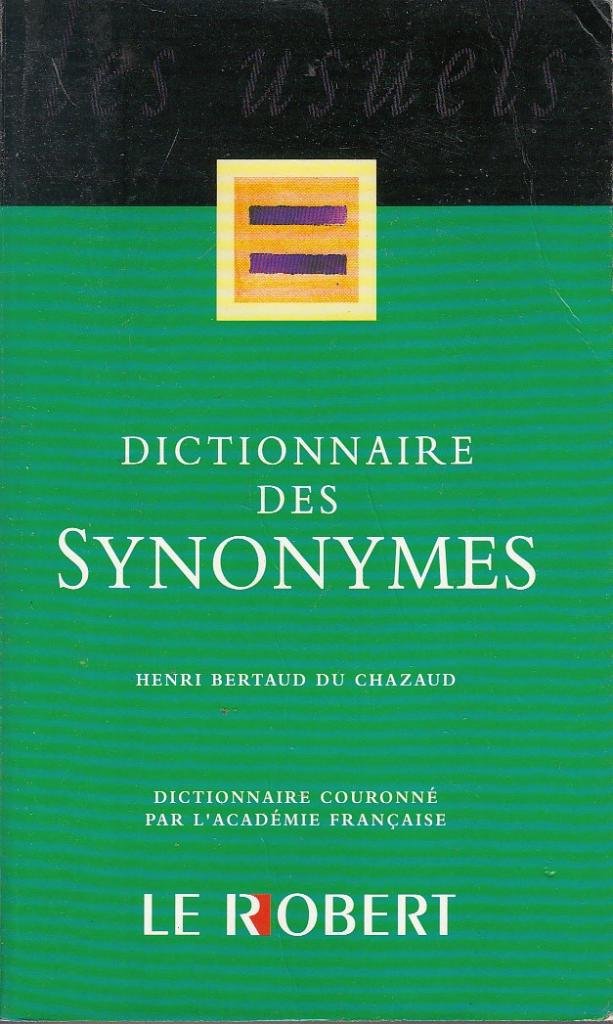 Dictionnaire des synonymes poche 9782850368660