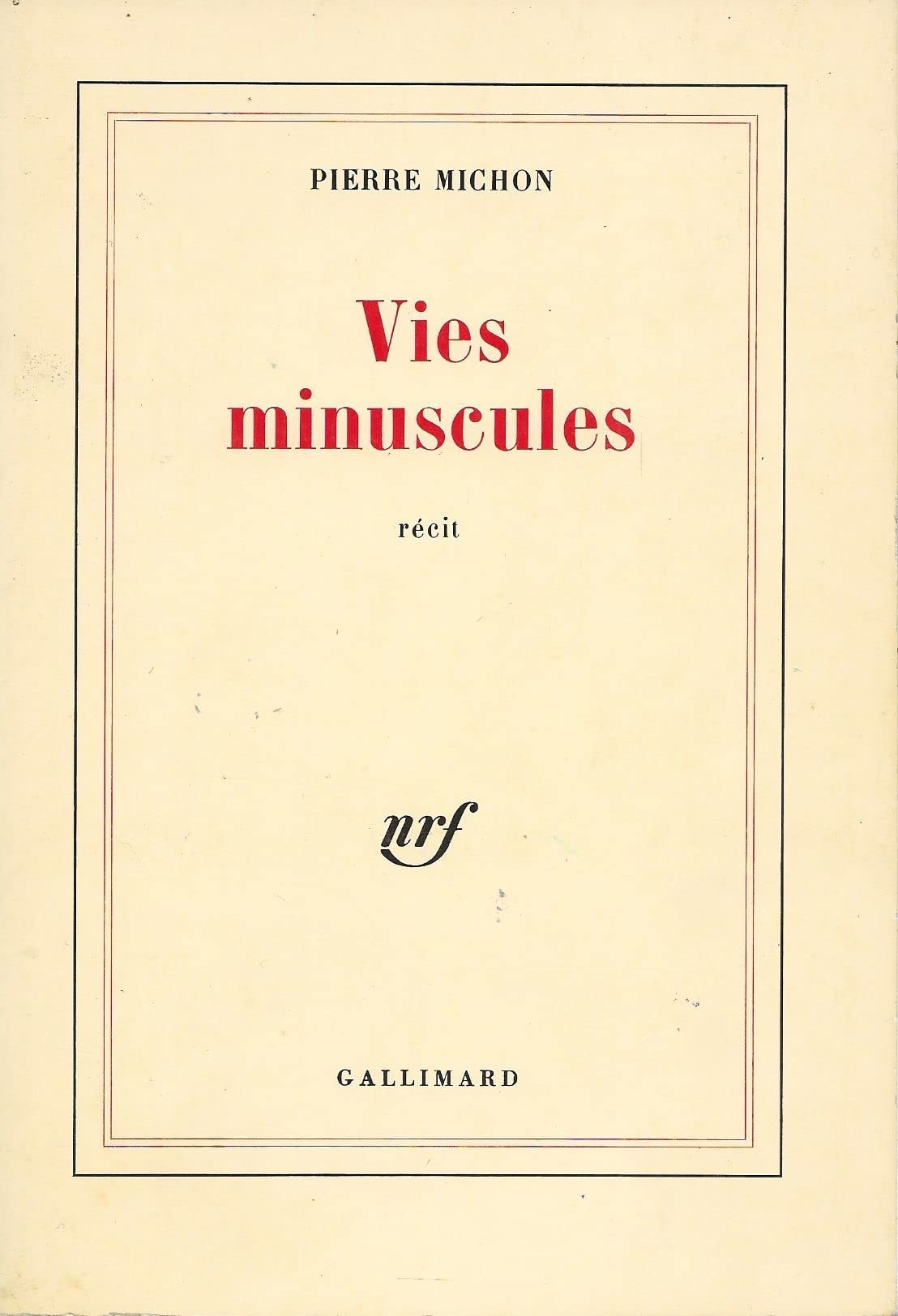 Vies minuscules 9782070700387