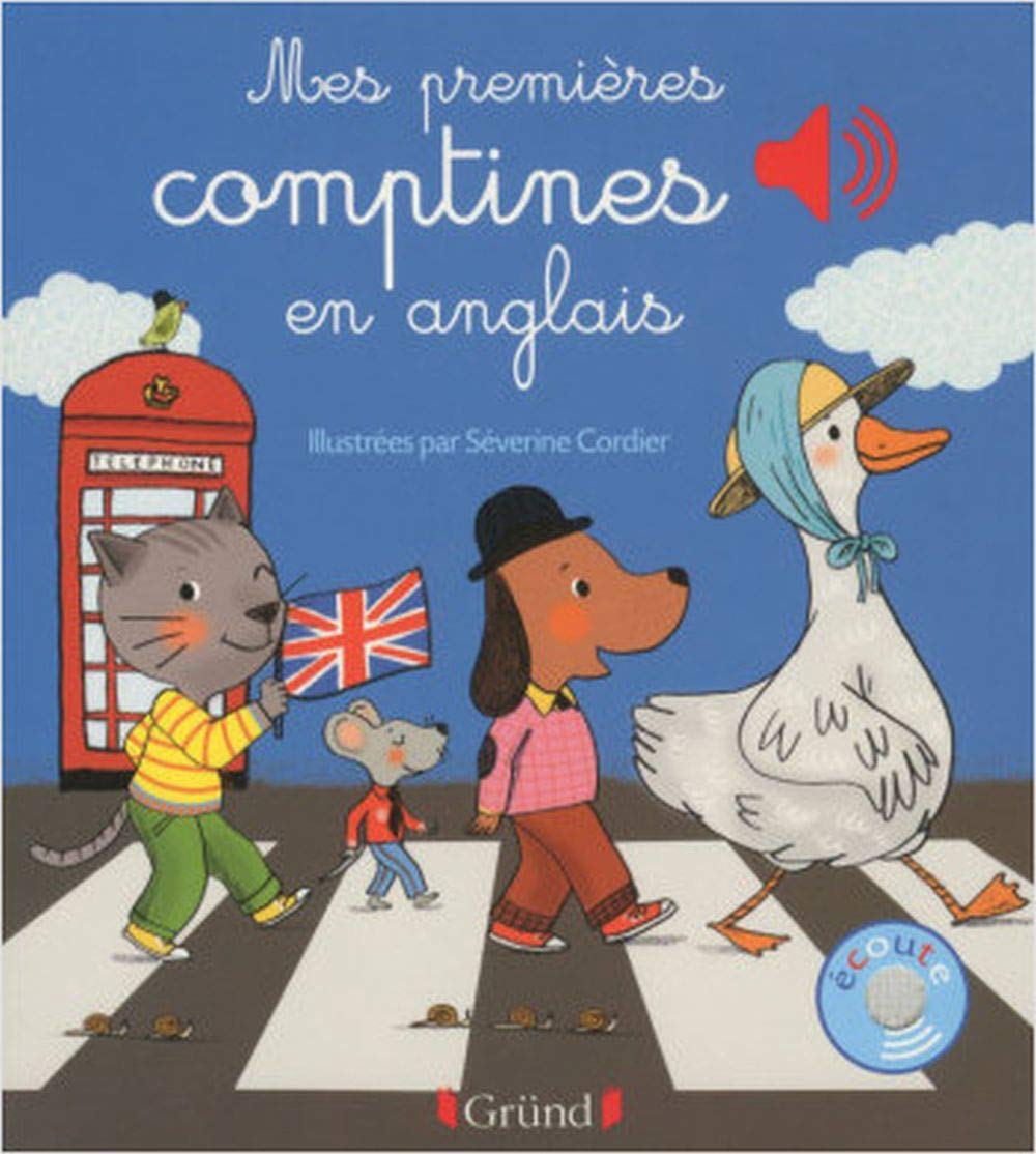 Mes premières comptines en anglais Livre sonore avec 6 puces Dès 1 an 9782324011085