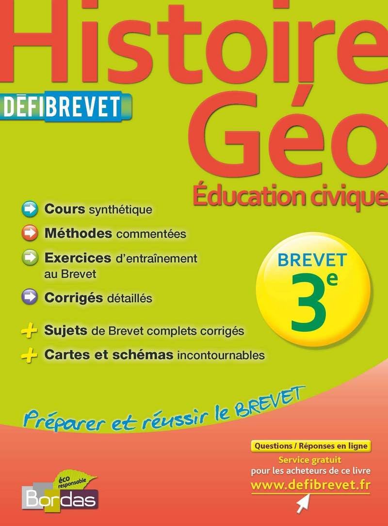 DEFIBREVET HISTOIRE-GEO 3E 9782047317969
