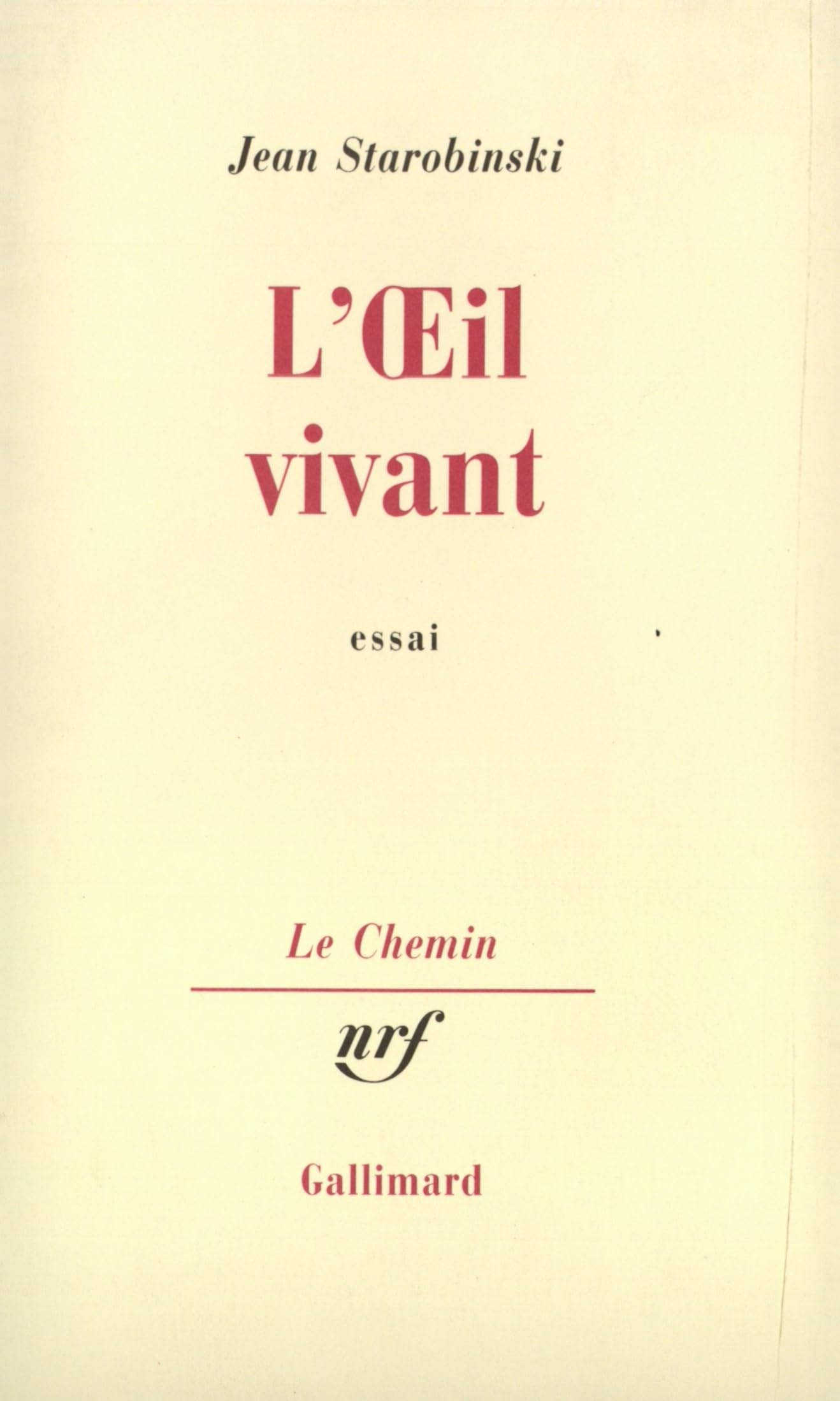 L'Oeil vivant 9782070260607