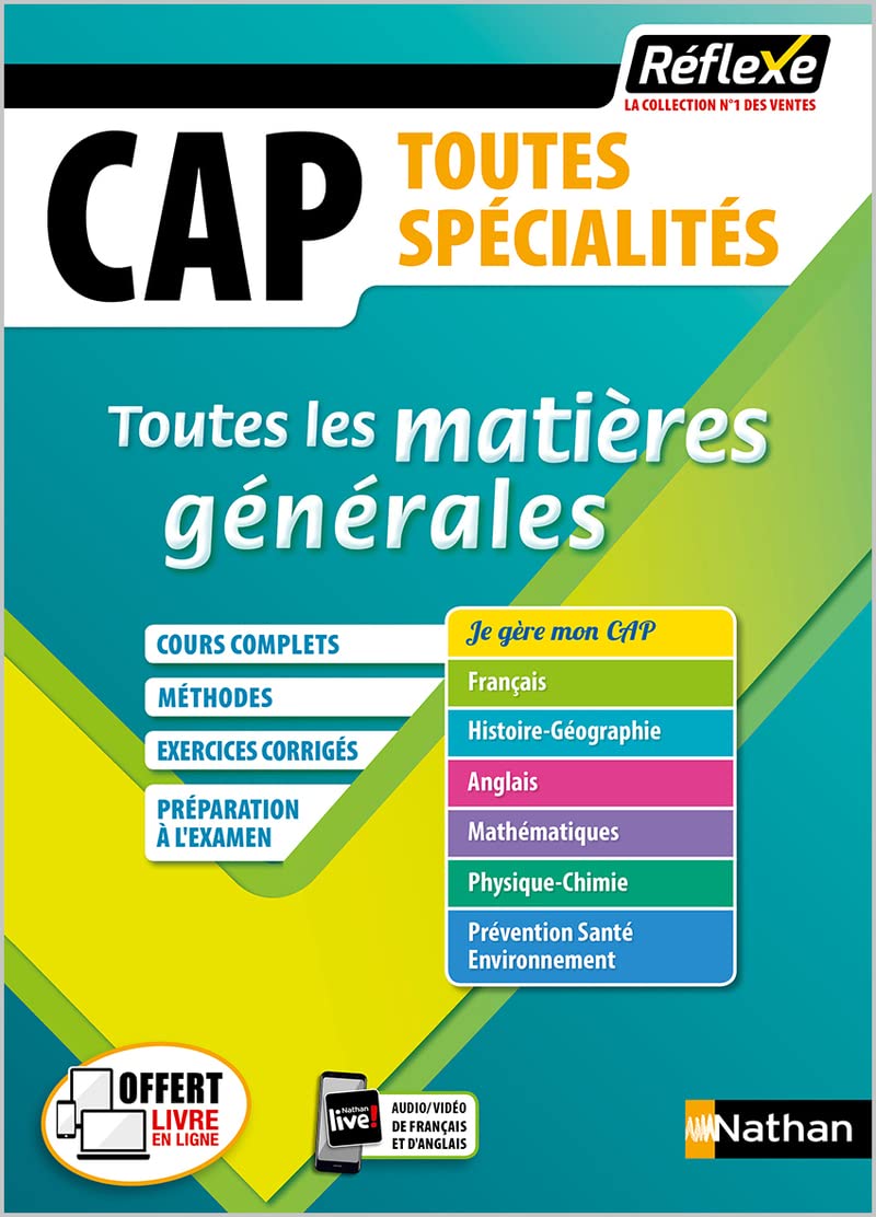Toutes les matières générales - CAP - Réflexe (20) 9782091671772