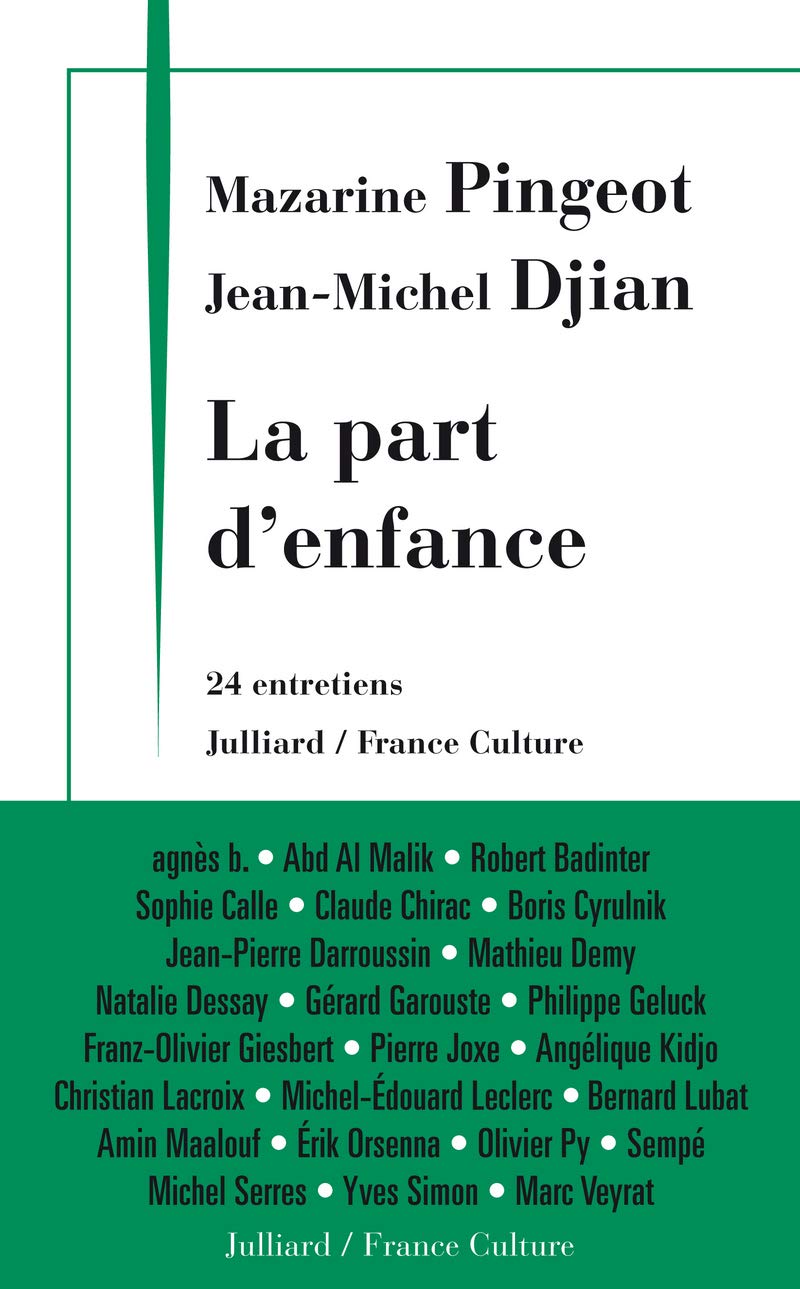 La part d'enfance: Coédition France Culture 9782260021001