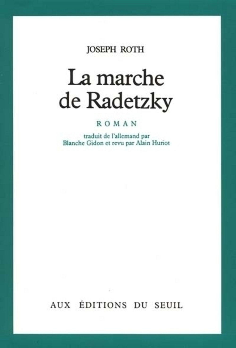 La Marche de Radetzky 9782020062701