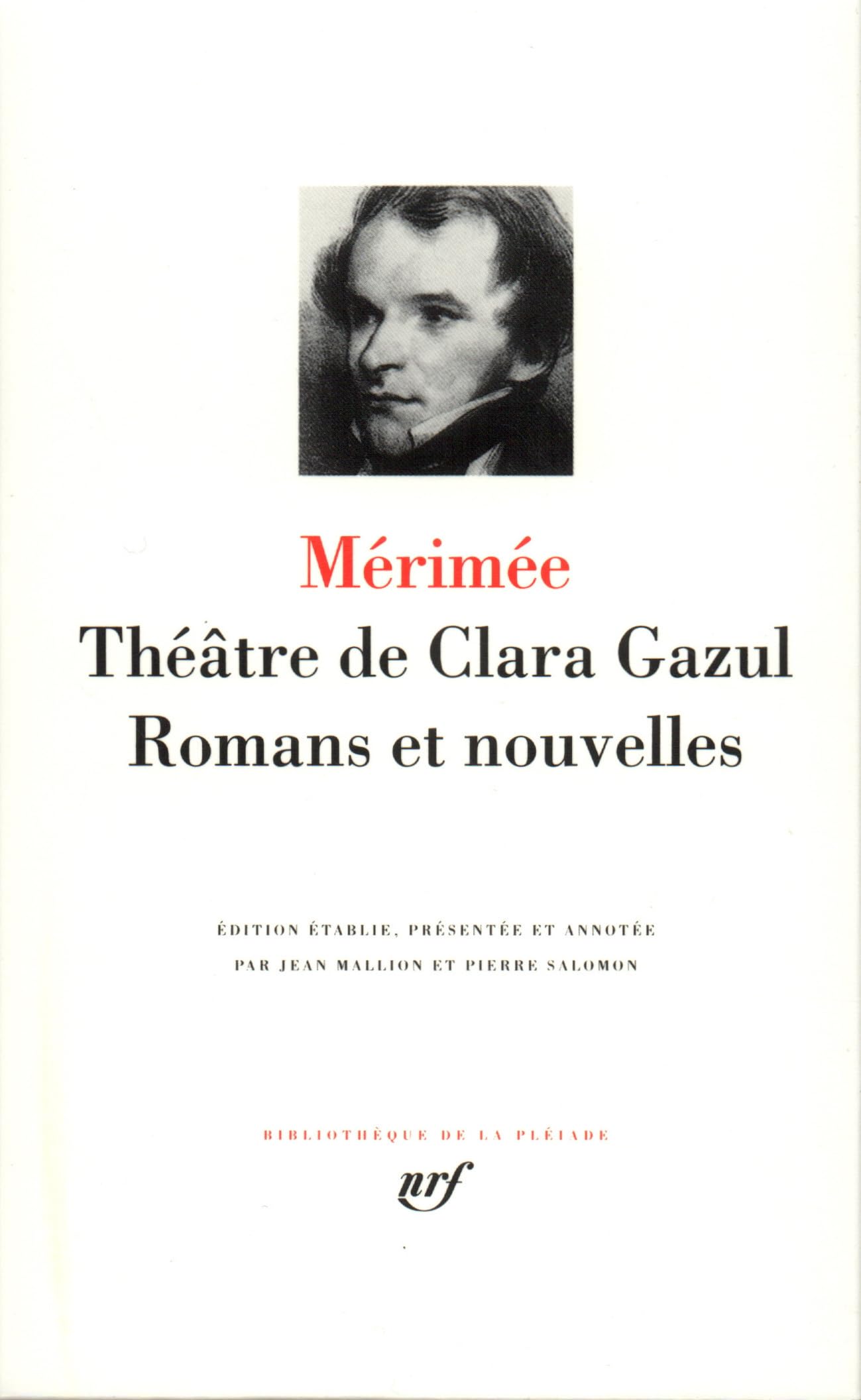 Théâtre de Clara Gazul, Romans et Nouvelles 9782070109050