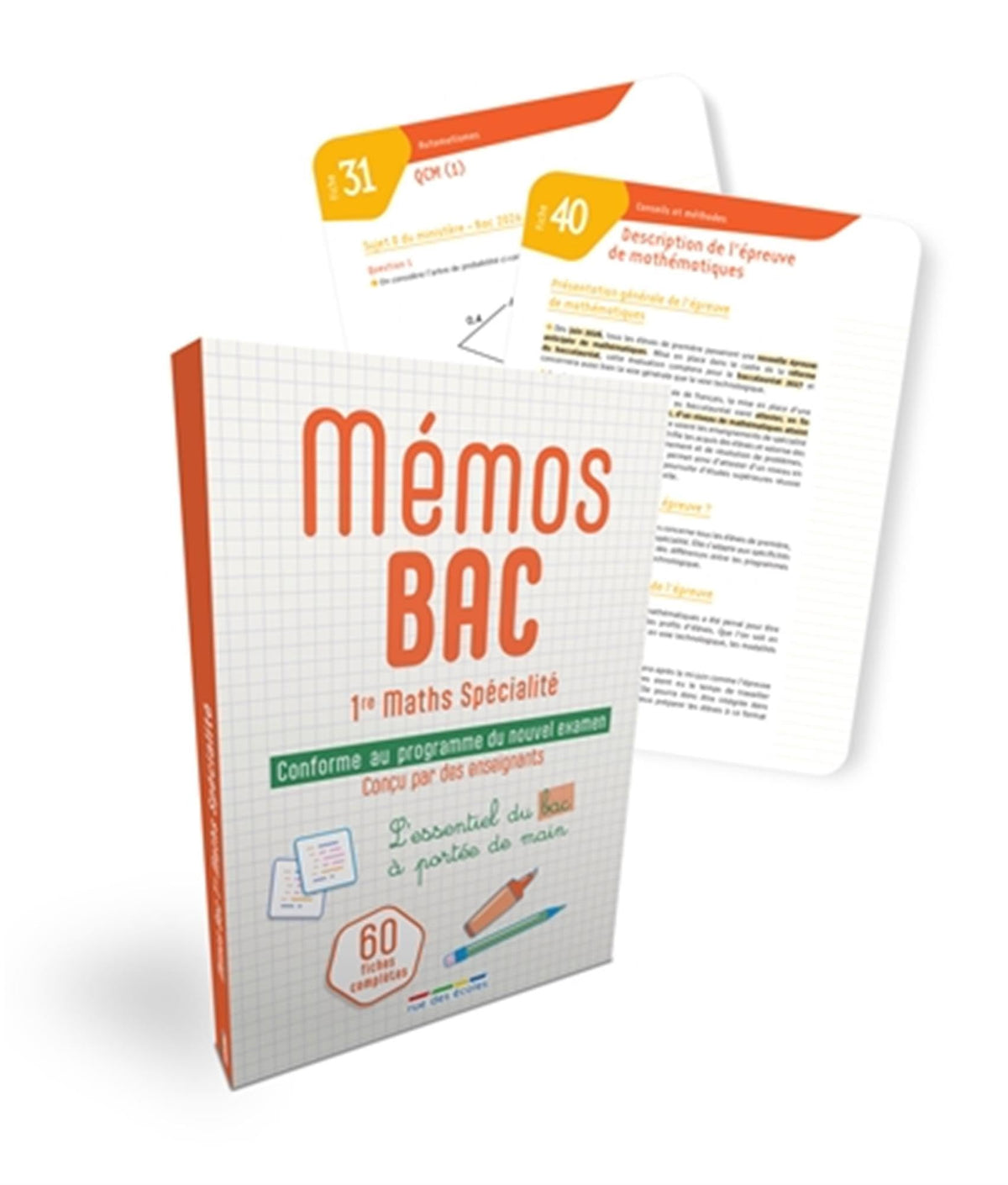 Mémos Bac 1re Maths Spécialité: L'essentiel à portée de main ! 9782820819567