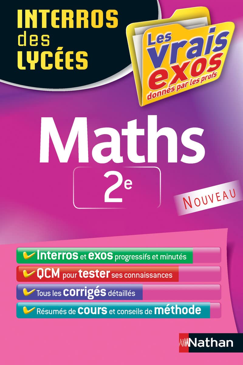 Interros des Lycées Maths 2de 9782091879925