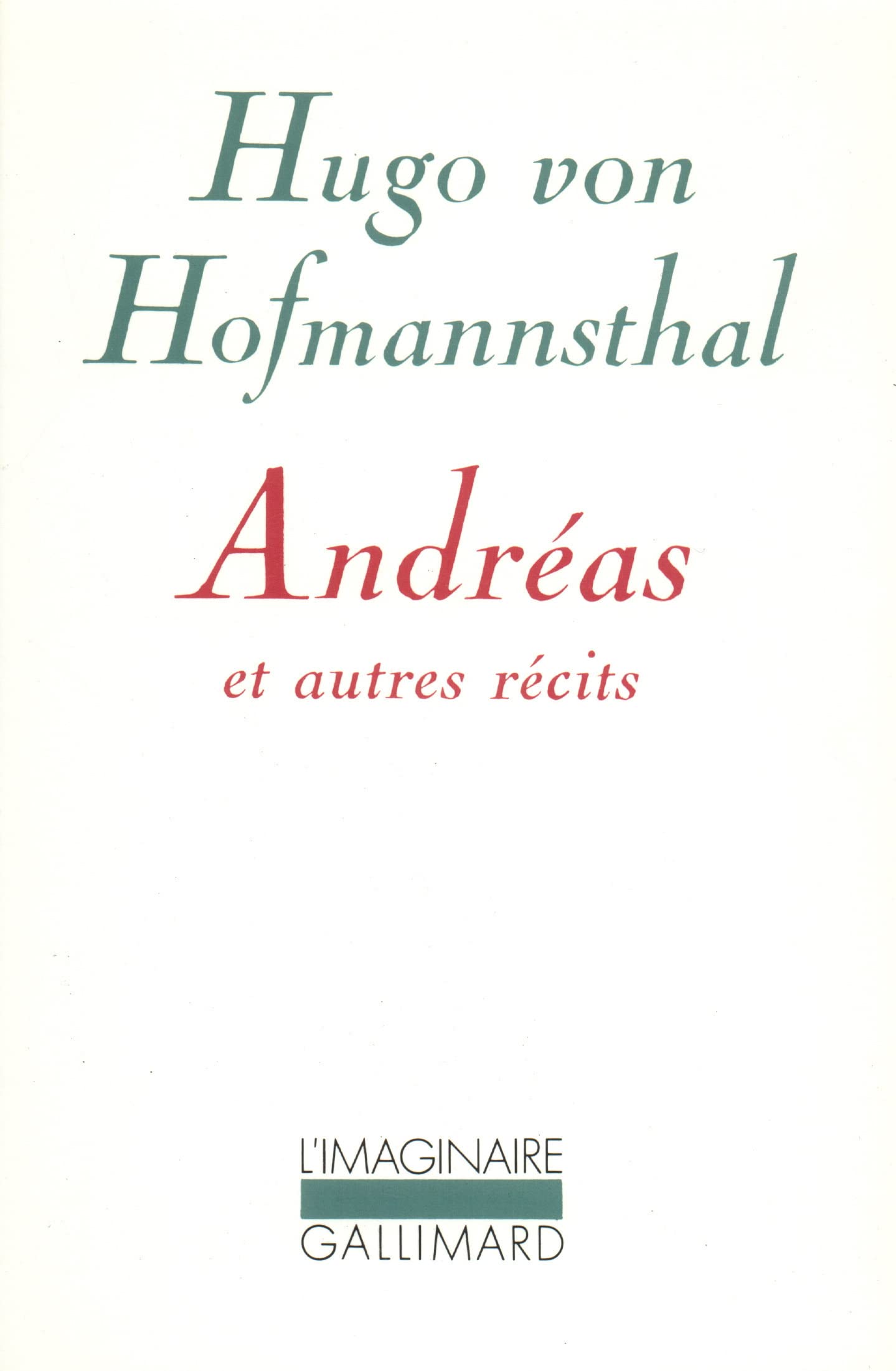 ANDREAS ET AUTRES RECITS 9782070235278