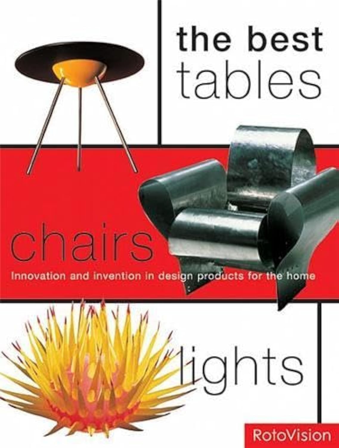 The best tables - chairs - lights: Innovation and invention in design products for the home 9782880468323