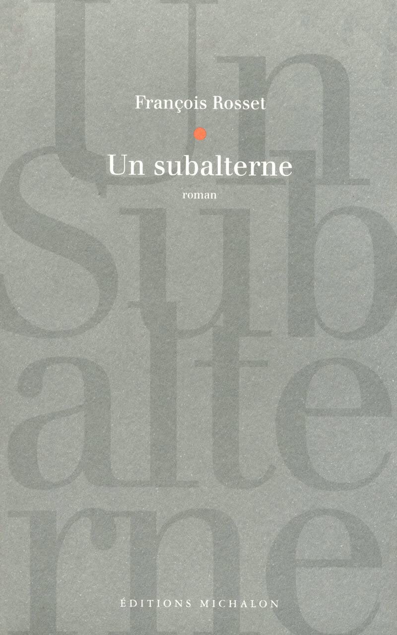 Un subalterne 9782841860173