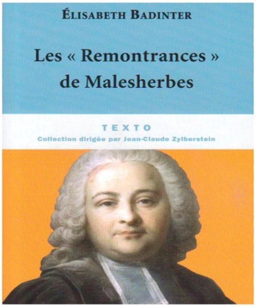 Les "Remontrances" de Malesherbes 9782847345117