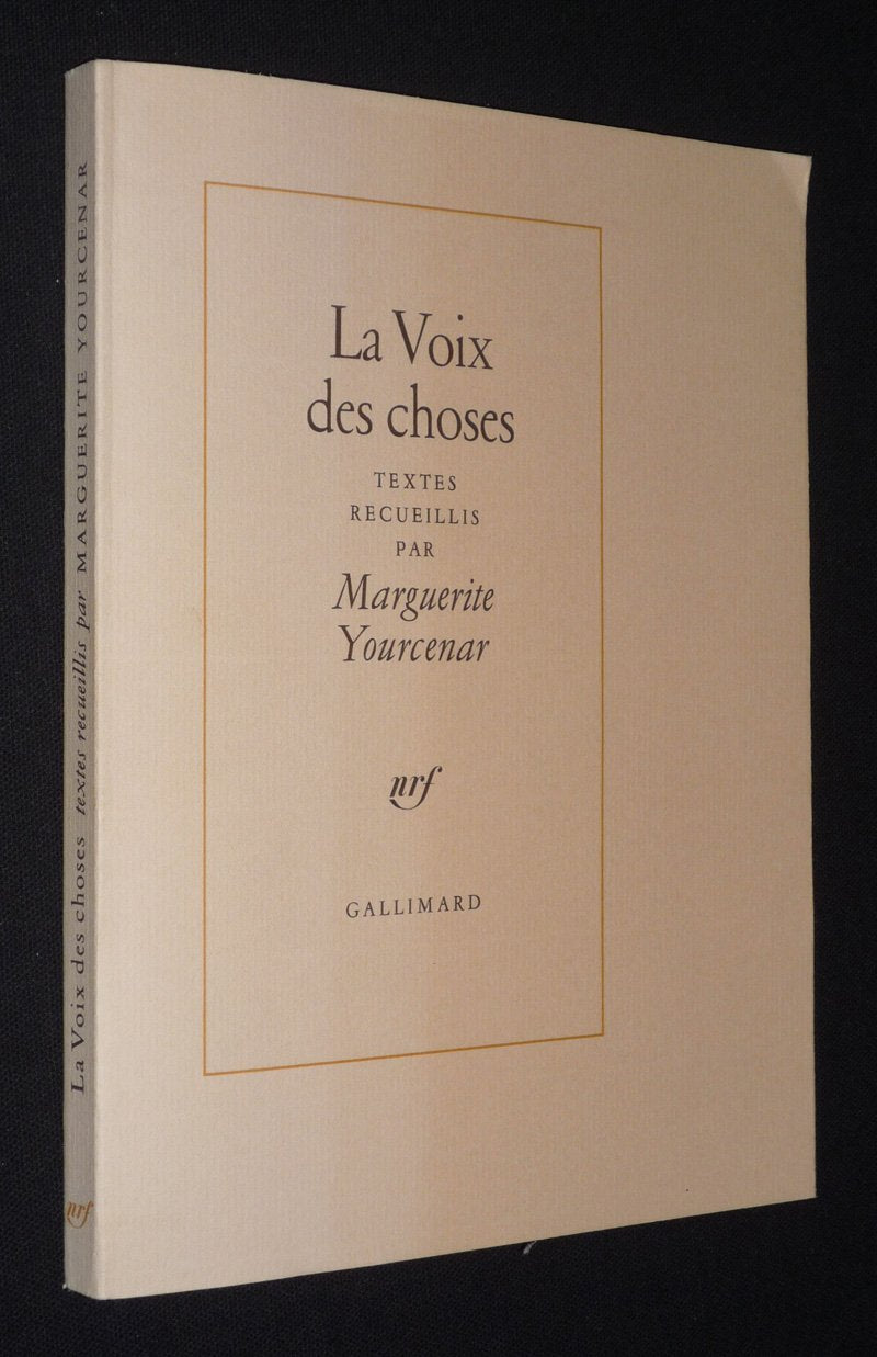 La Voix des choses 9782070111220
