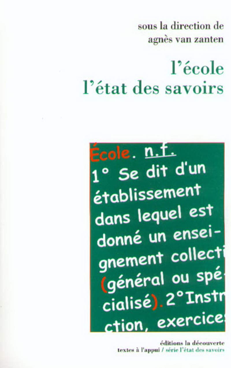 L'école, l'état des savoirs 9782707133069